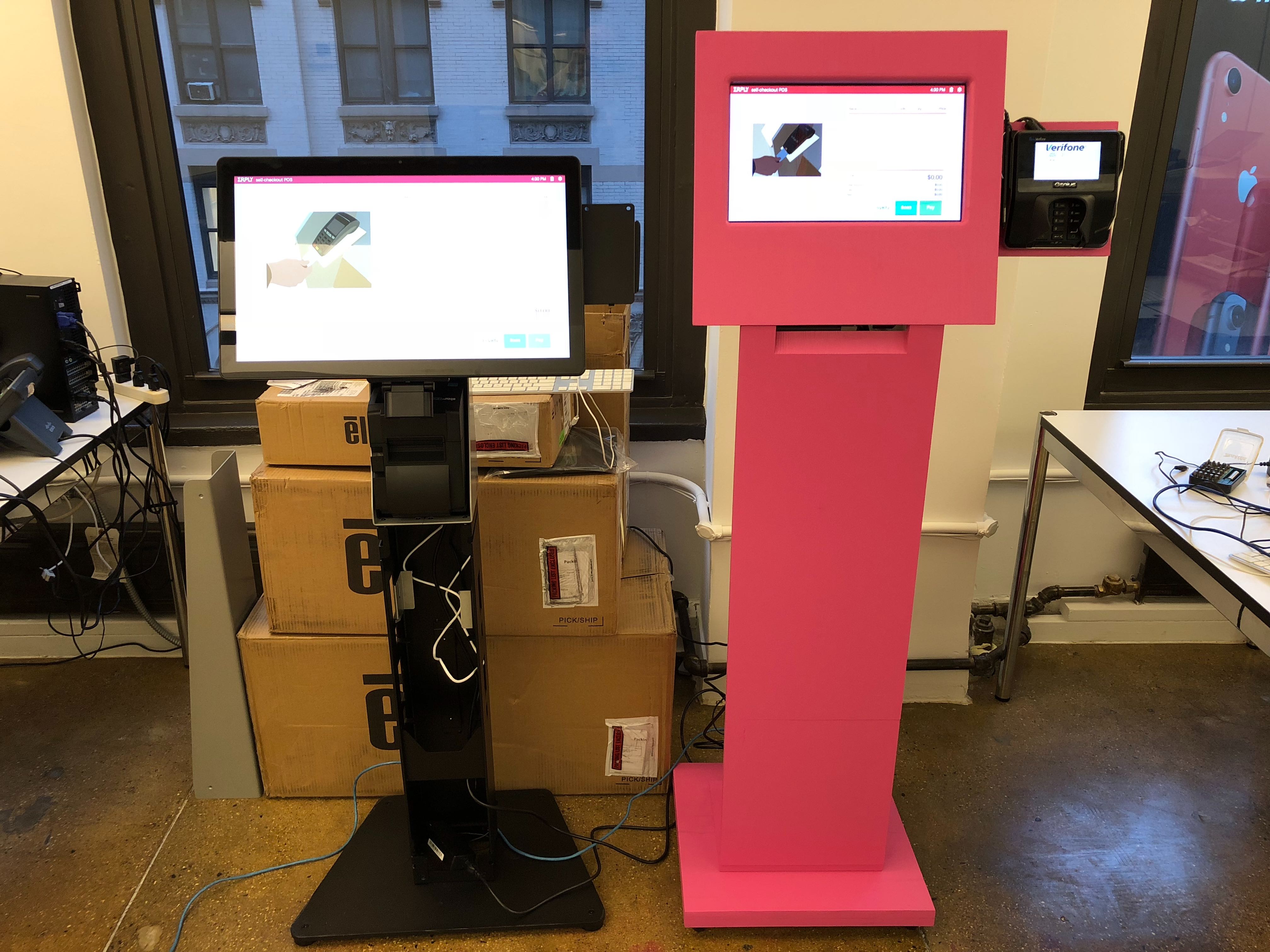 homemade self service pos kiosk