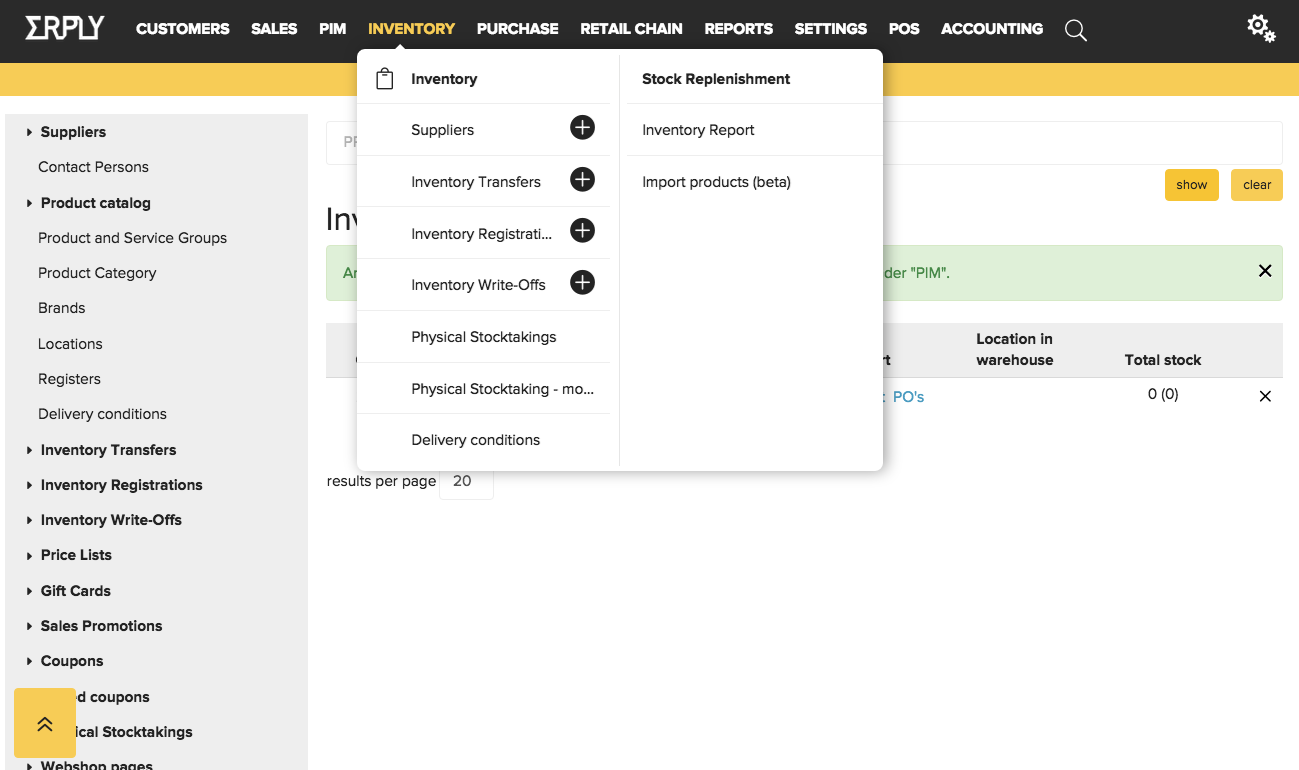 Inventory Management Software by Erply Retail